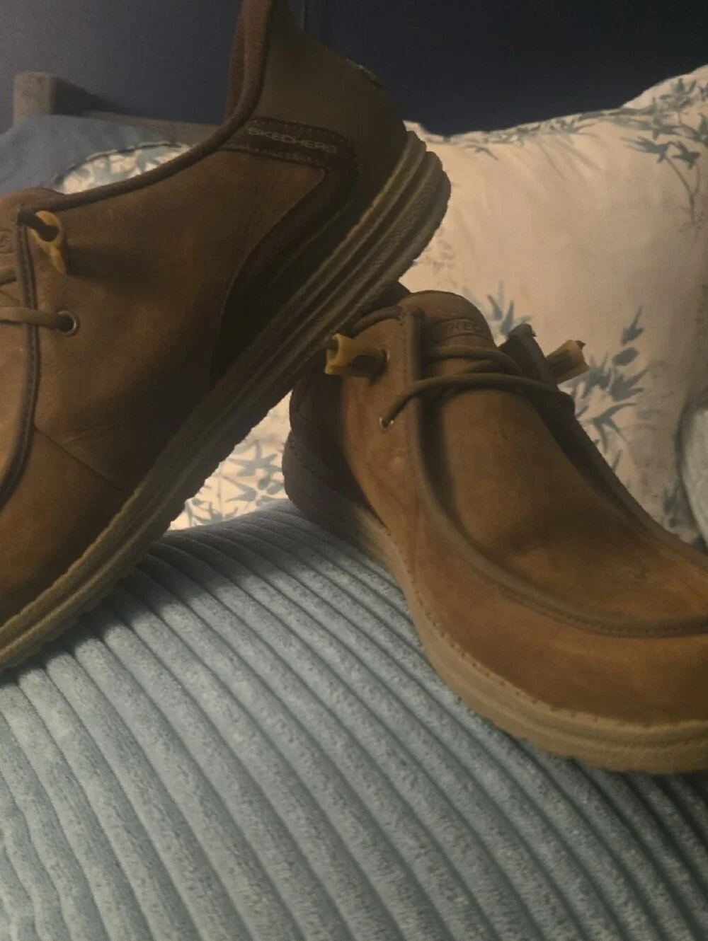 Skechers Brown Nubuck Slip-On Casual Loafer